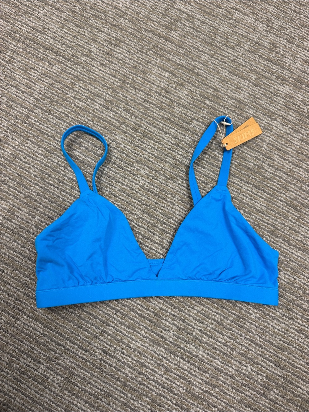 SKIMS Bright Blue Wireless Triangle Bralette